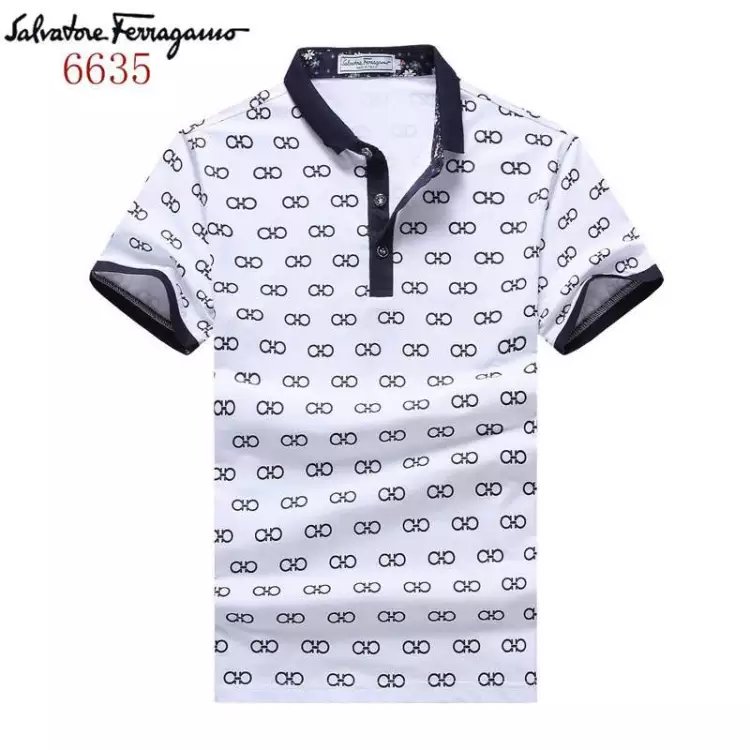 Ferragamo Men Short Polo T-shirt in white 2017 Online